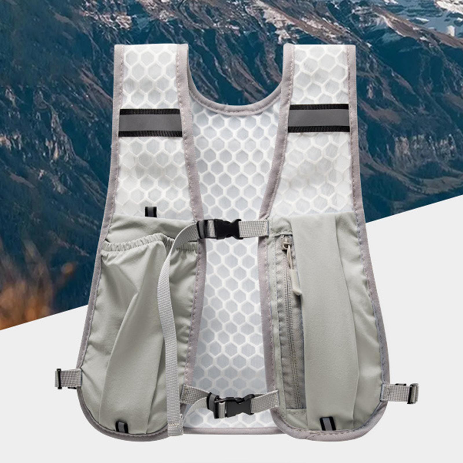 Running Gear Hydration - Светоотражающий гидратационный жилет-рюкзак с карманом для