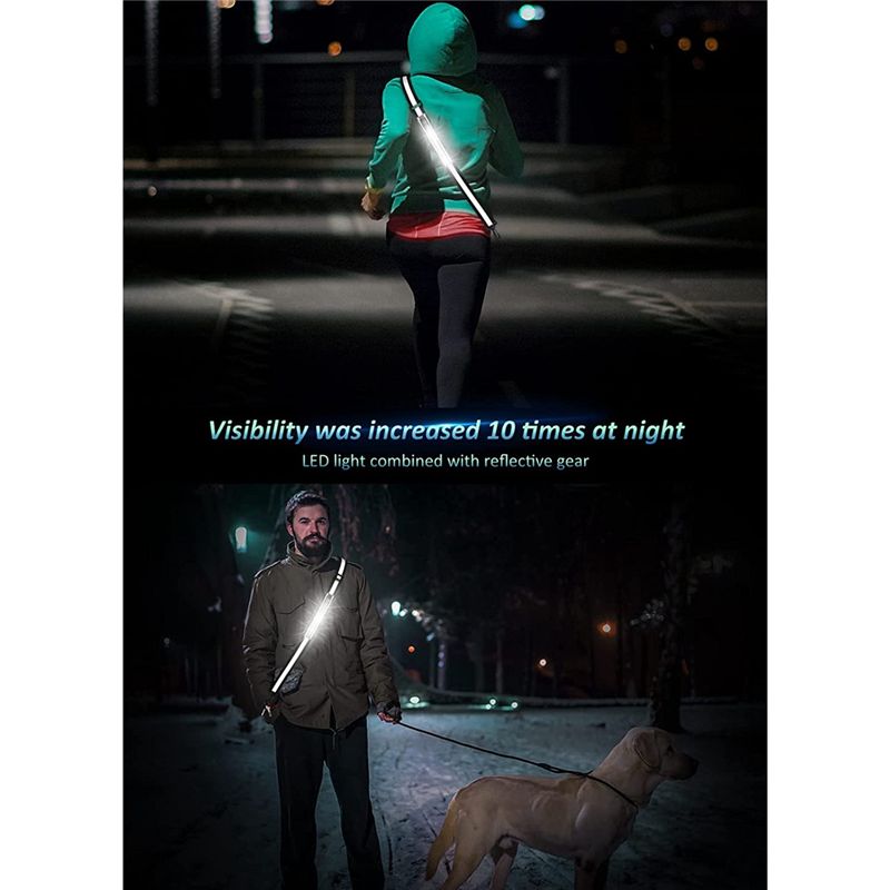 Running Gear At Night - Светодиодный светоотражающий пояс ABPF для ходьбы,
